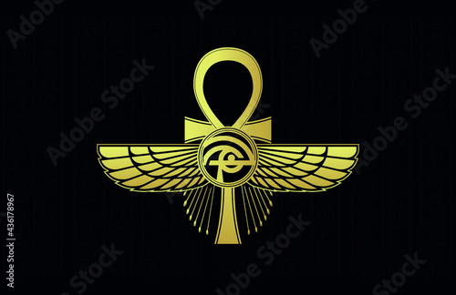 Key of life with Horus Eye