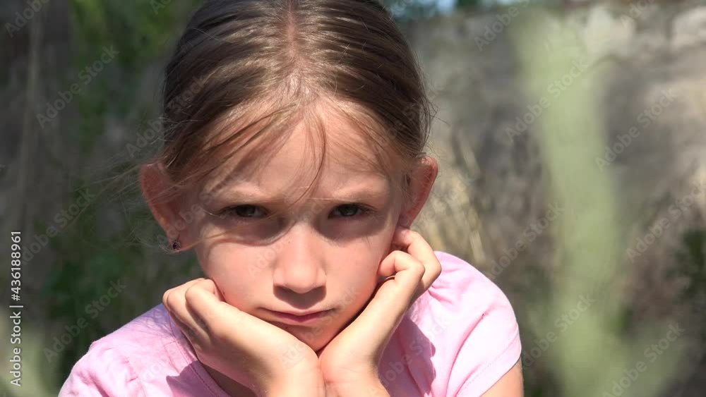 Sad Kid Abandoned in Ruins, Unhappy Stray Child, Depressed Poor Bullied Girl, Miserable Vagrant Homeless Children Sad Kid Abandoned in Ruins, Unhappy Stray Child, Depressed Poor Bullied Girl, Miserable Vagrant Homeless Children