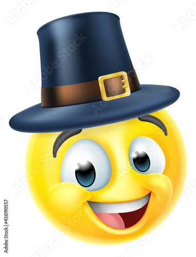 Thanksgiving Pilgrim Emotic...