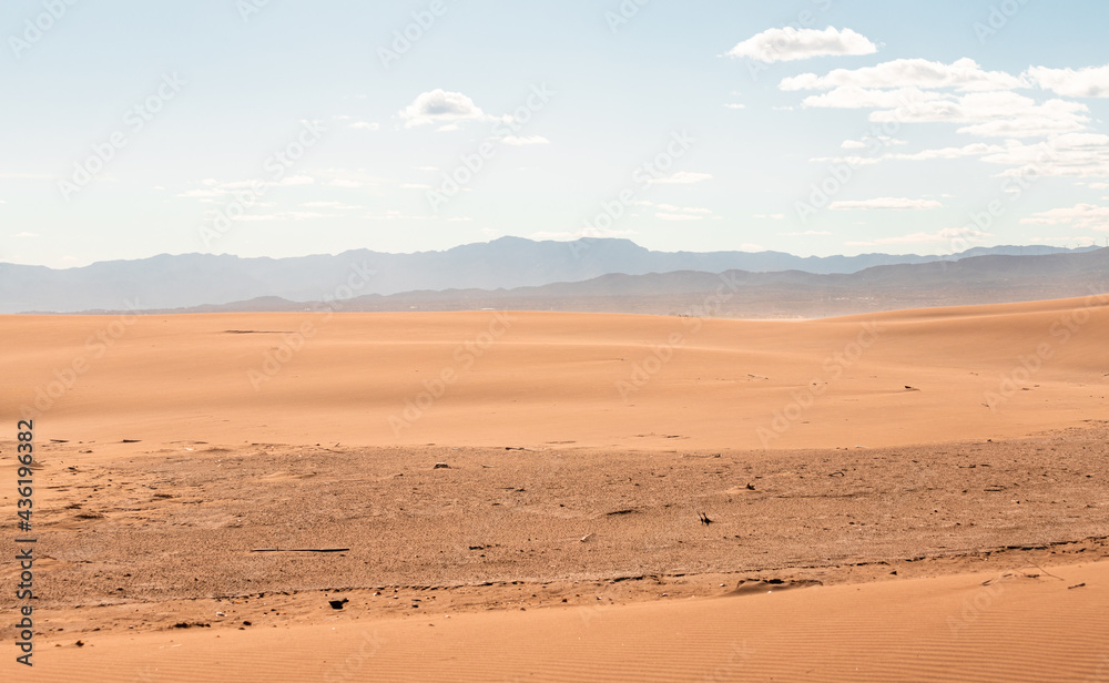 Famous Delta del Ebro beach called Famous Delta del Ebro beach called