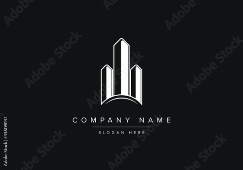 Building - vector logo. Real estate sign. concept illustration. Design element. 