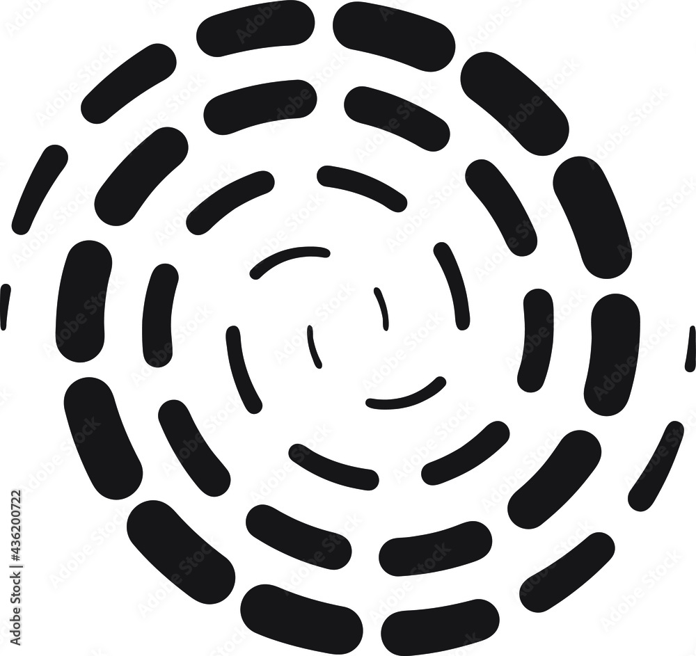 Circular twisted swirl elements of abstract design. Smooth spiral forms. Collection of circular motion elements. for textile printing Circular twisted swirl elements of abstract design. Smooth spiral forms. Collection of circular motion elements. for textile printing