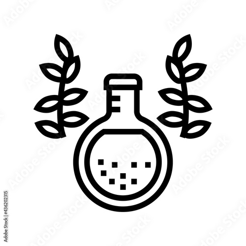 elixir phytotherapy line icon vector. elixir phytotherapy sign. isolated contour symbol black illustration