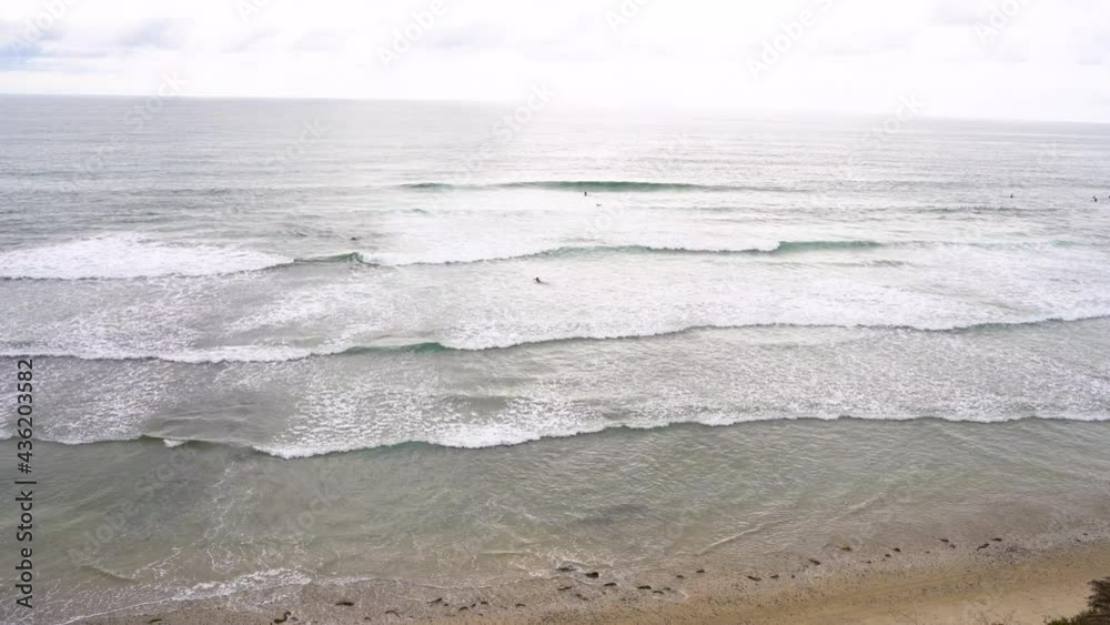 4k video. Choppy waves on the ocean off the coast of California 4k video. Choppy waves on the ocean off the coast of California