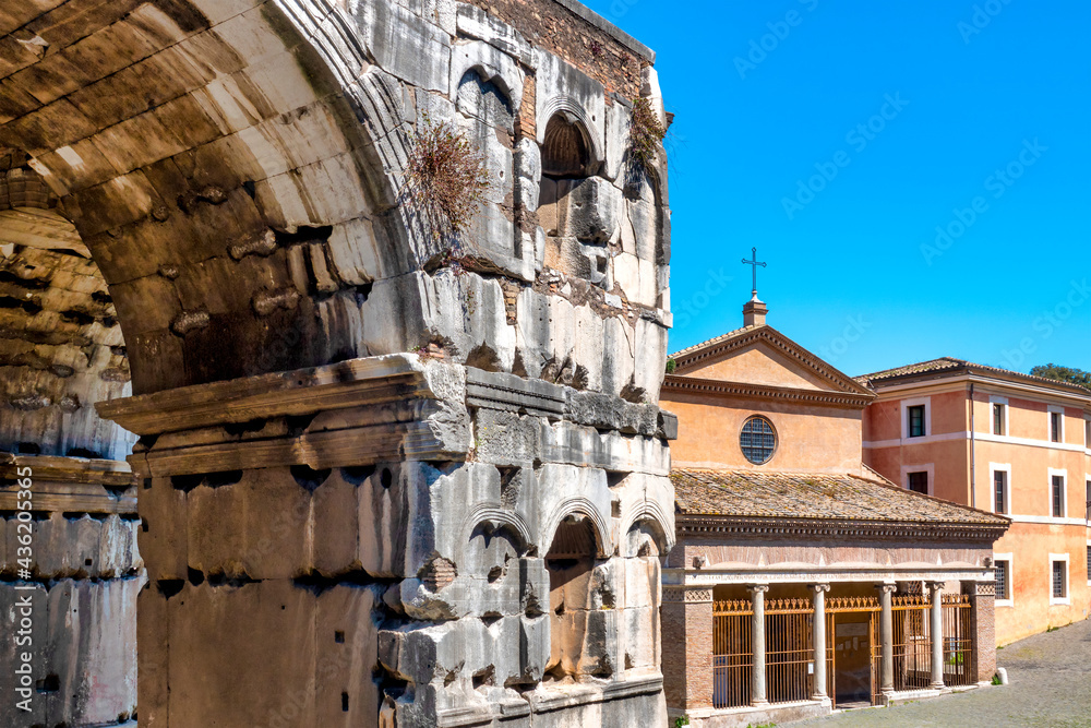 Arch of Janus and San Giorgio in Velabro