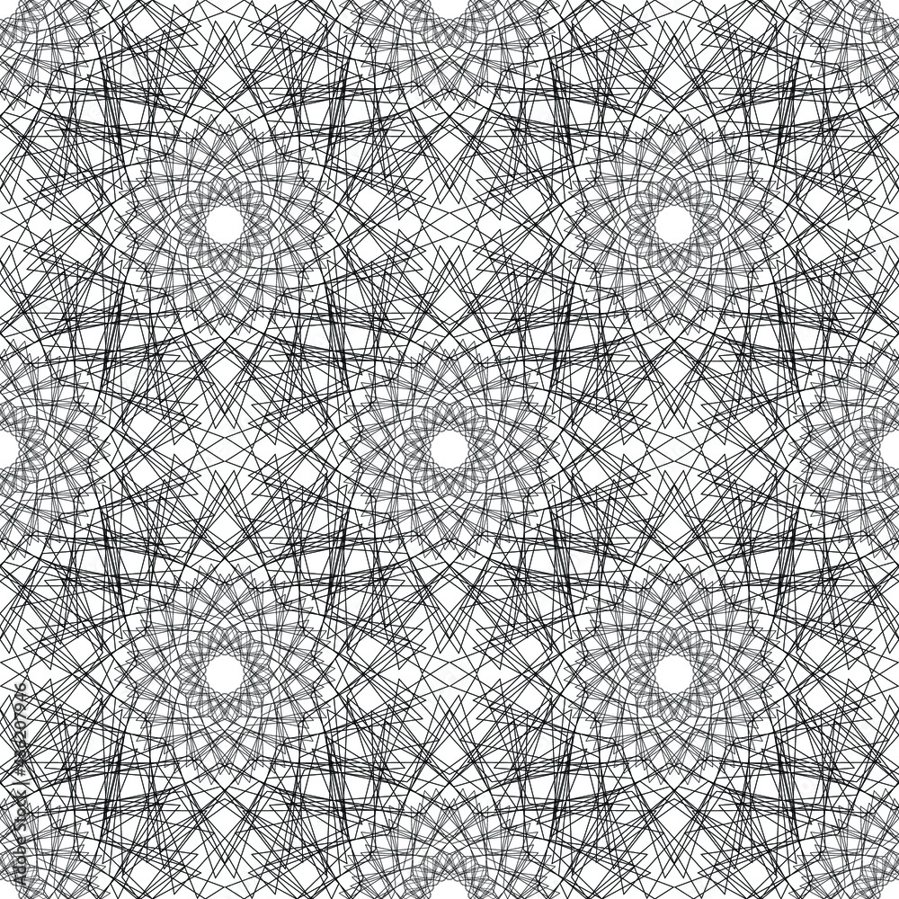 Graphic black pattern on a white background, texture for design, seamless pattern, vector illustration