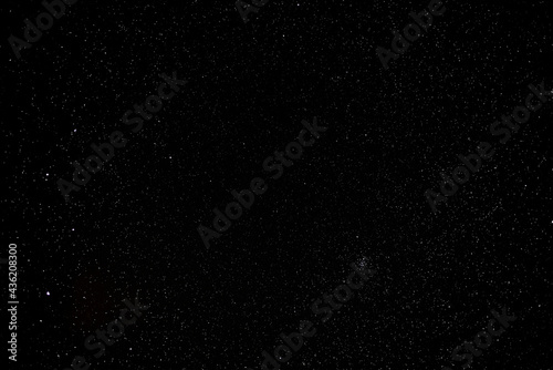 Stars on a clear and black sky