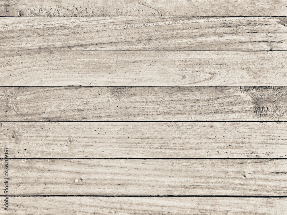 Fototapeta premium Old light color wood wall for seamless wood background and texture.