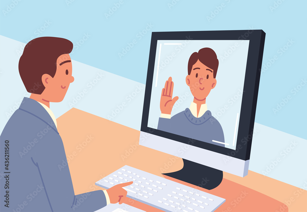 man online job interview