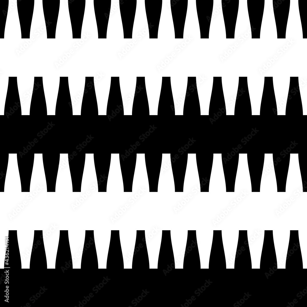 Zigzag lines ornament. Seamless pattern. Jagged stripes motif. Waves ornate. Curves image. Wavy figures background. Digital paper, textile print, web design, abstract illustration. Vector work.