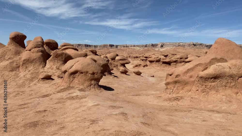 Goblin Valley State Park in Utah, hoodoo rock formation in the park Goblin Valley State Park in Utah, hoodoo rock formation in the park