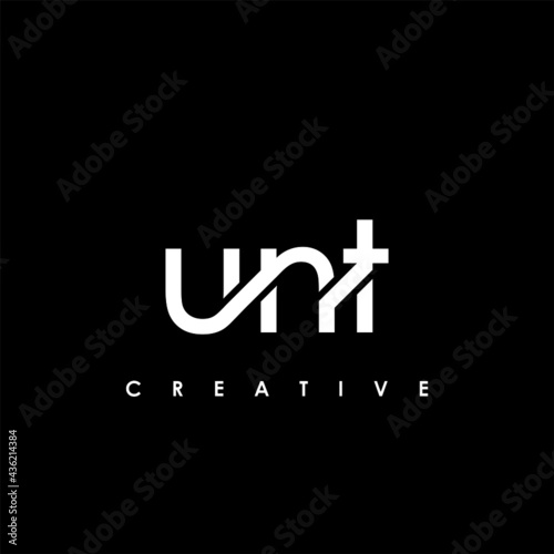 UNT Letter Initial Logo Design Template Vector Illustration
