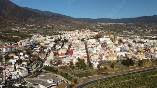 Aerial view on Los Llanos de Aridane, La Palma, Canary Islands, Spain photo