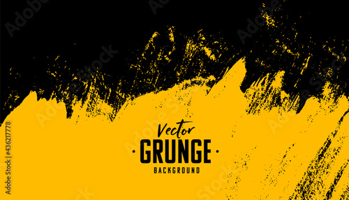 black and yellow abstract dirty grunge background photo