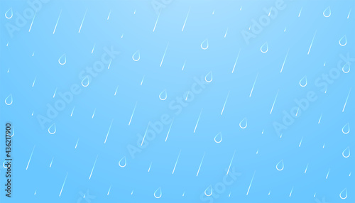 sky background with rainfall droplets