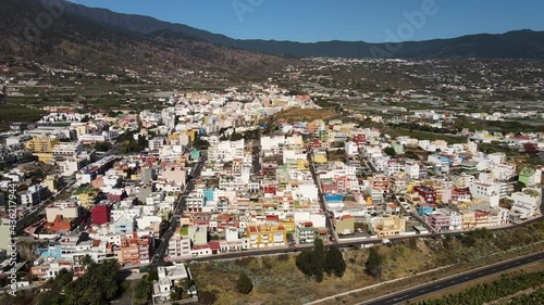 Aerial view on Los Llanos de Aridane, La Palma, Canary Islands, Spain photo