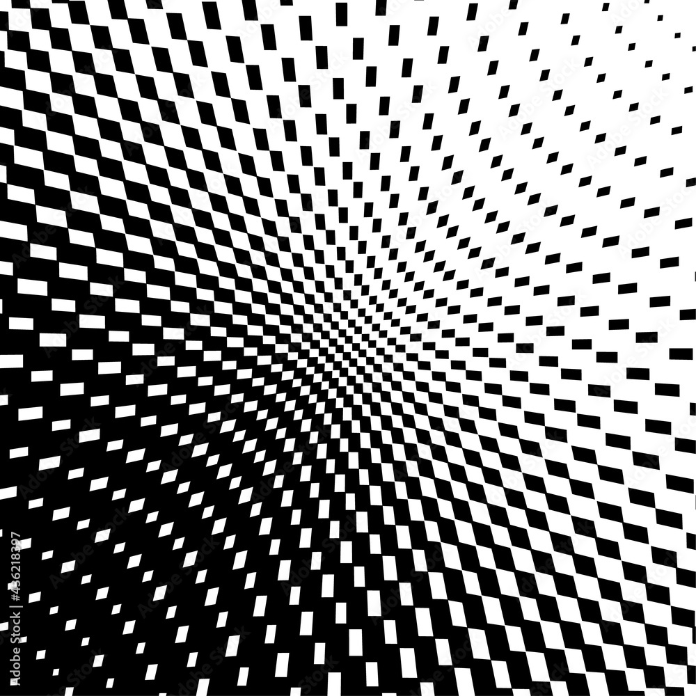 Abstract geometric black and white graphic design print halftone triangle pattern. Design element for background, posters, cards, wallpapers, backdrops, panels - Vector illustration Abstract geometric black and white graphic design print halftone triangle pattern. Design element for background, posters, cards, wallpapers, backdrops, panels - Vector illustration