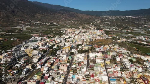 Aerial view on Los Llanos de Aridane, La Palma, Canary Islands, Spain photo