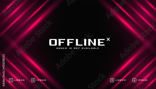 shiny offline gaming banner template