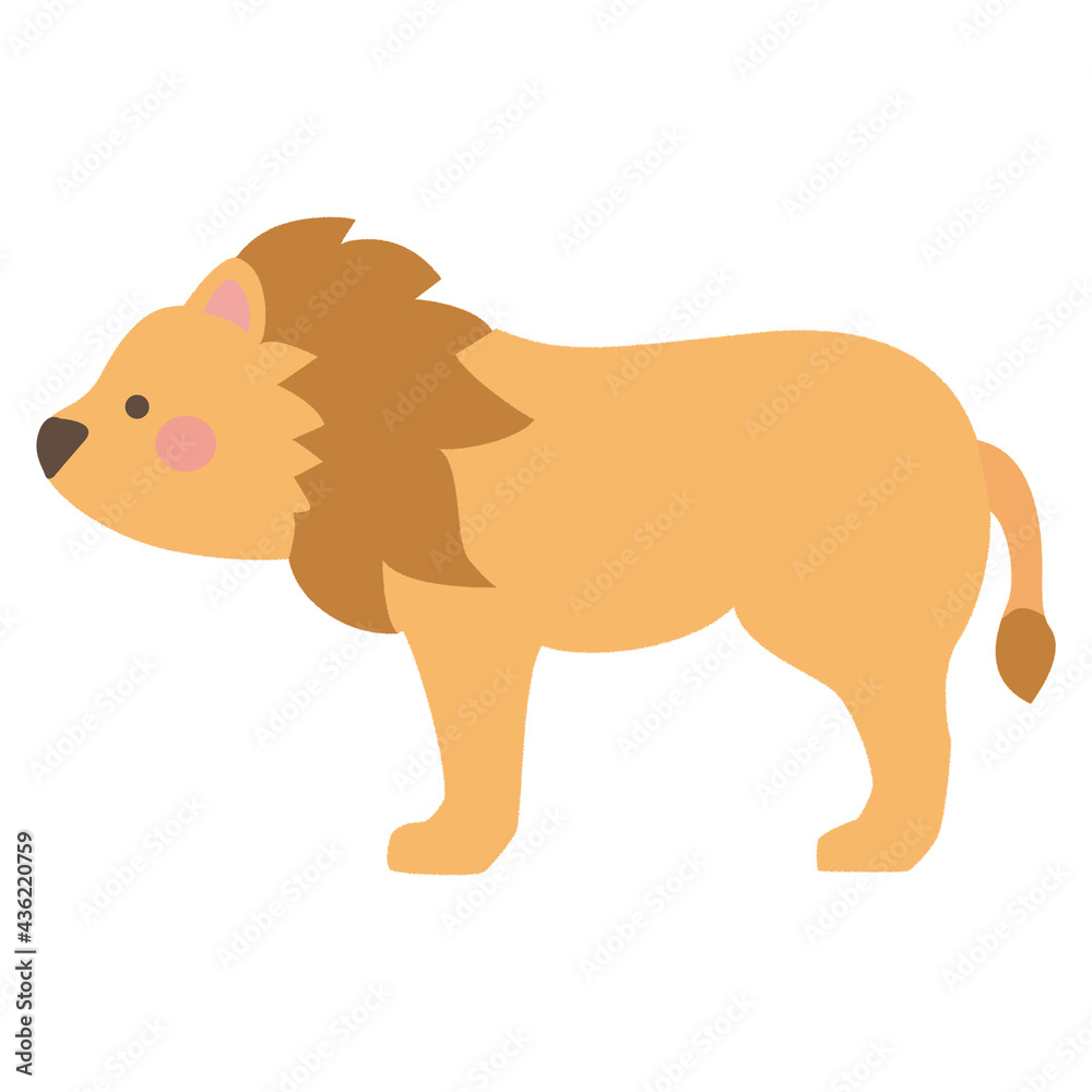 Obraz premium ライオン かわいいイラスト