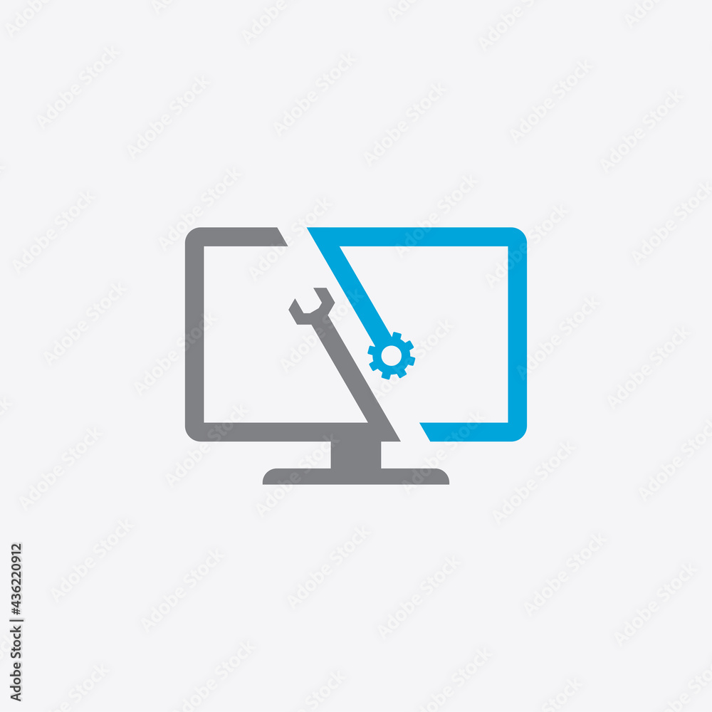 Computer Repair icon design vector illustration Computer Repair icon design vector illustration