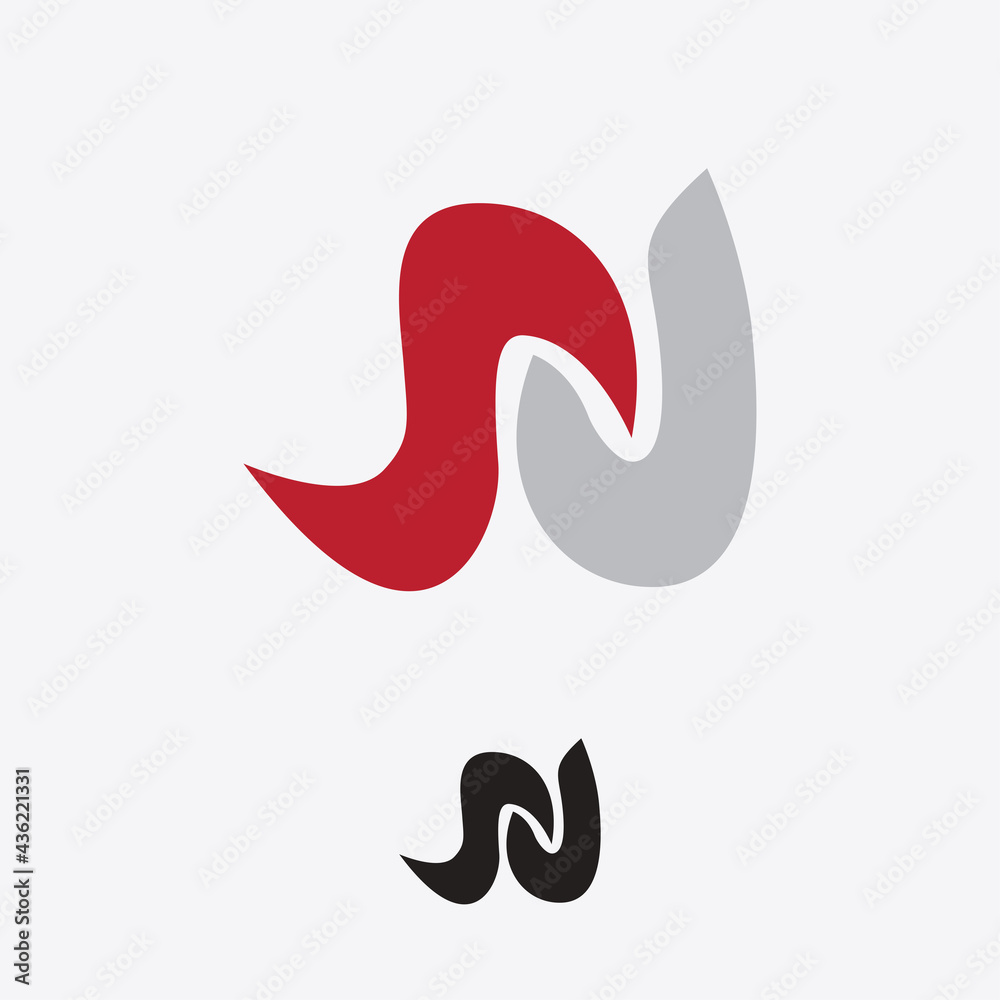 Letter N vector design illustration Letter N vector design illustration