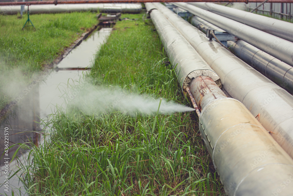 Corrosion rusty through socket tube steam gas leak pipeline Corrosion rusty through socket tube steam gas leak pipeline