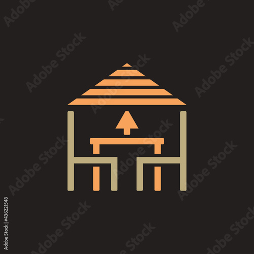 Table House vector design illustration