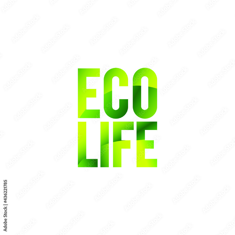 Ecological modern logo of abstract leaf Free Vector Ecological modern logo of abstract leaf Free Vector