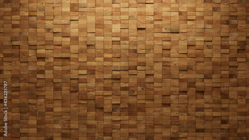 Timber, Wood Wall background with tiles. Natural, tile Wallpaper with 3D, Rectangular blocks. 3D Render Timber, Wood Wall background with tiles. Natural, tile Wallpaper with 3D, Rectangular blocks. 3D Render