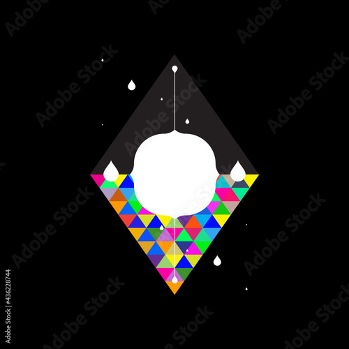 Abstract artistic colorful design background 
Eps 10 stock vector illustration 