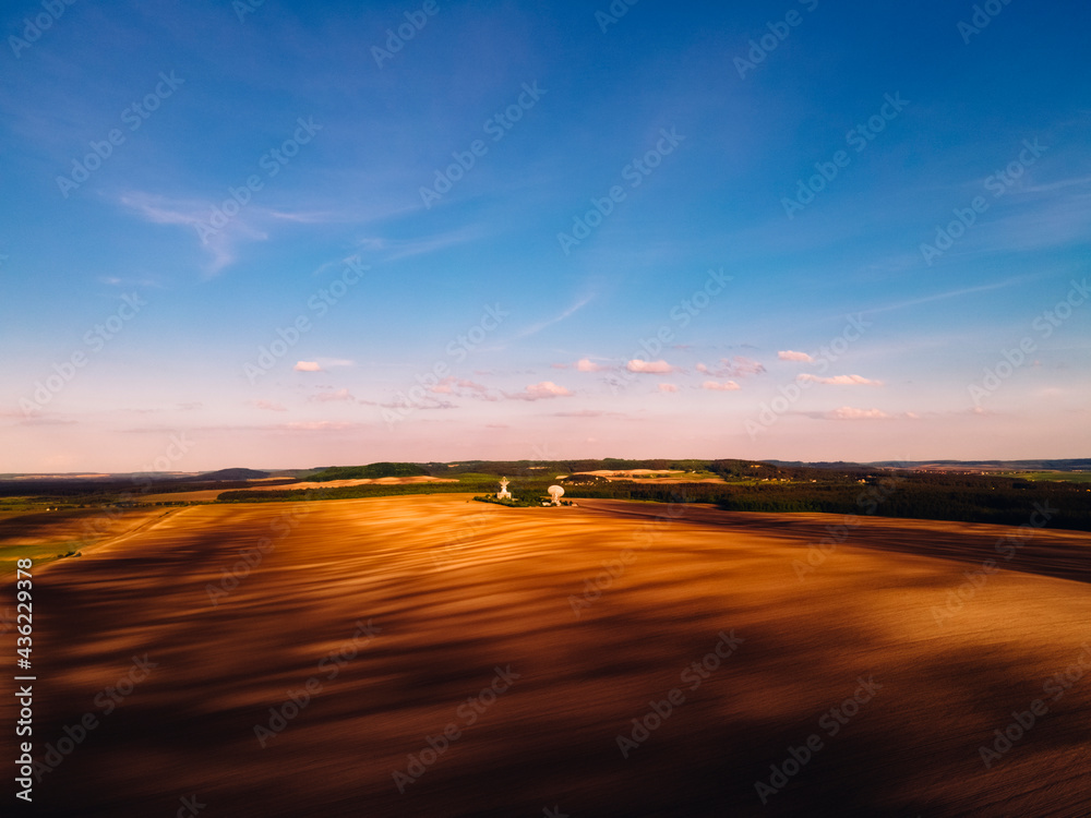 It's a beautiful sunset. Atmospheric landscape