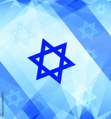 Abstract vector flag of Israel. Vector illustration
