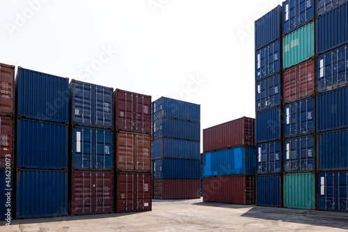 Shipping container site warehouse storage
