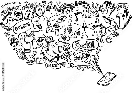 Social media concept. 