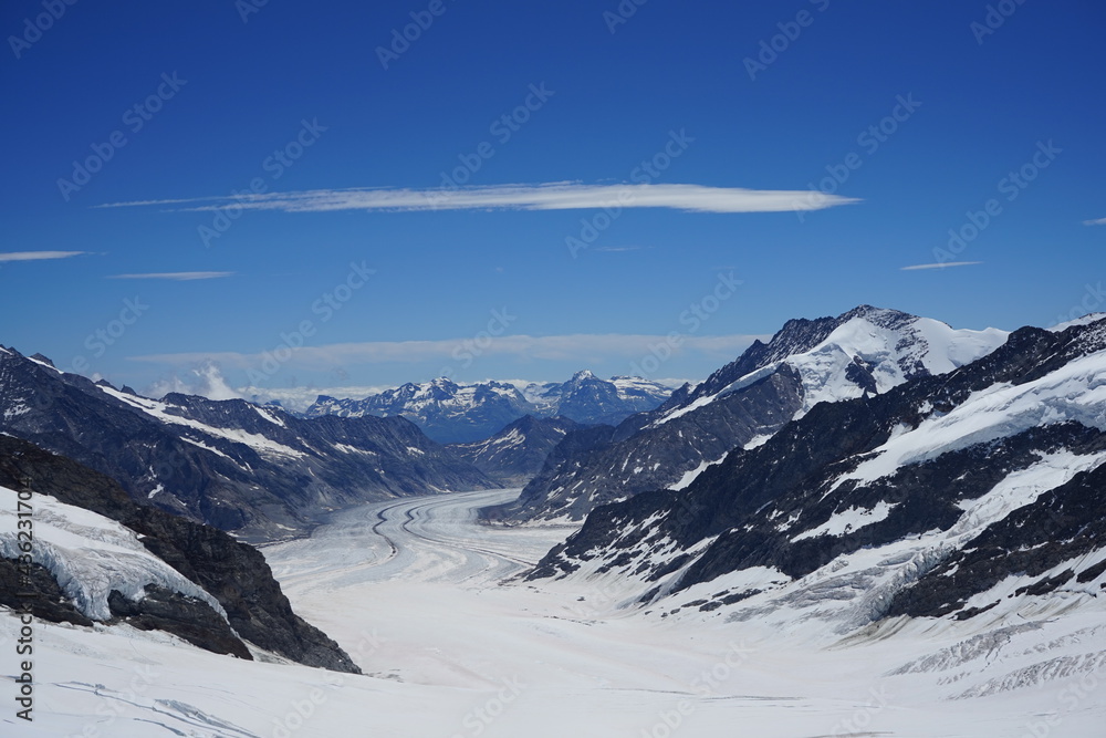 Aletsch Glacier, as taken from the junkfraujoch