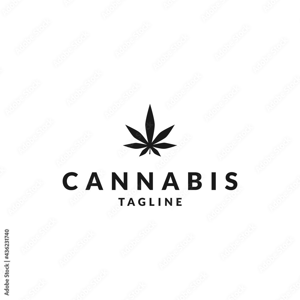 cannabis logo design for logo template