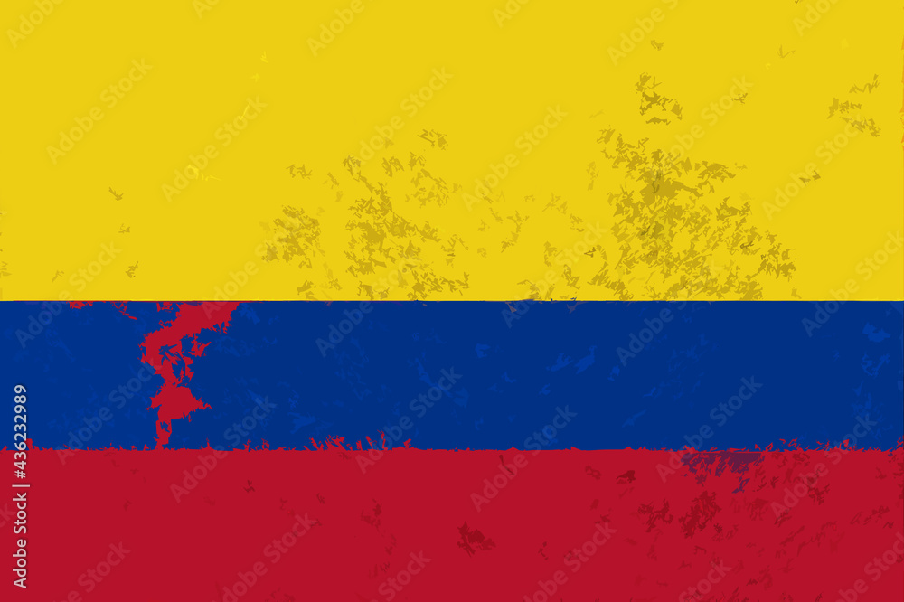 Fototapeta premium Bandera Colombia vector AI (EPS) y JPEG