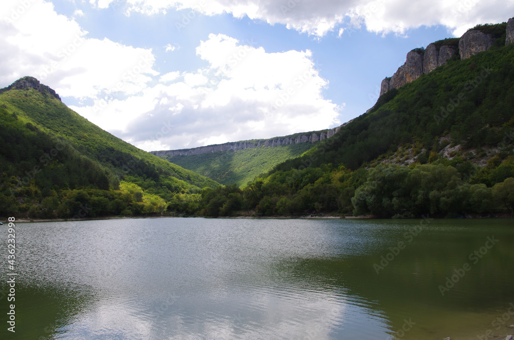 Fresh water in the high mountains in summer Fresh water in the high mountains in summer