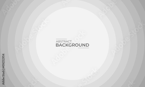 Gray and white abstract circle geometric shape pattern background design. It is suitable for banner, poster, cover, advertising, etc.