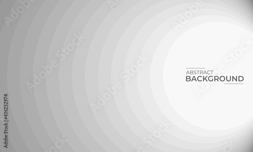 Gray and white abstract circle geometric shape pattern background design. It is suitable for banner, poster, cover, advertising, etc.