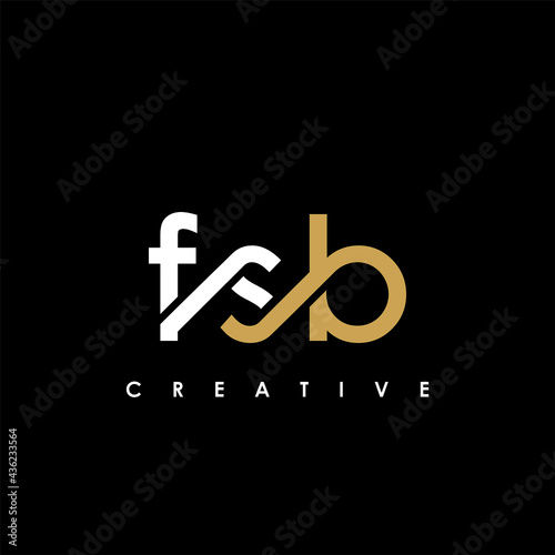FSB Letter Initial Logo Design Template Vector Illustration