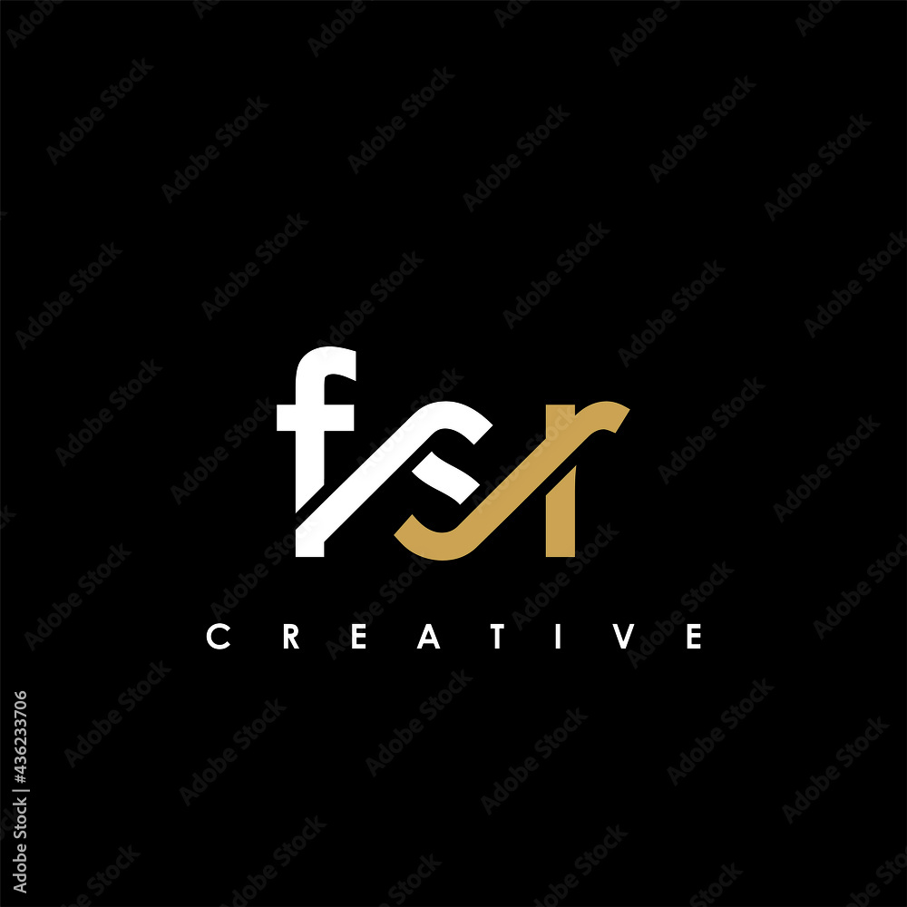 FSR Letter Initial Logo Design Template Vector Illustration FSR Letter Initial Logo Design Template Vector Illustration