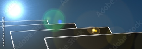 solaranlage 3d digital pane...