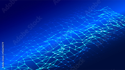 Futuristic background. Network connection structure. Technology concept. Vector illustration
