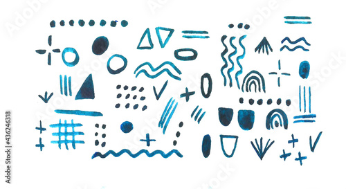 Abstract watercolor background illustration element 