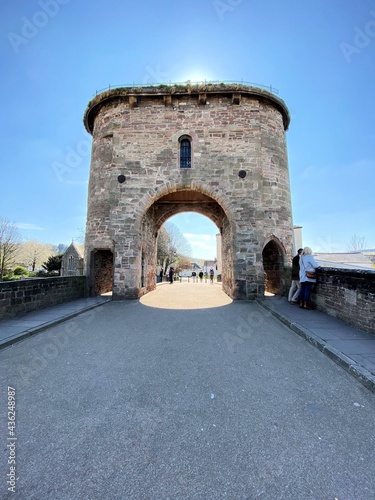 A view of the bridge at Monmouth in Wales