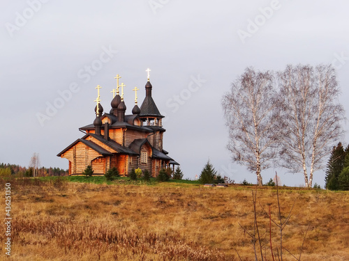Church of All Saints Who Shone in the Siberian Land. Pilgrimage route from Verkhoturye to Merkushino. Sverdlovsk region. Russia