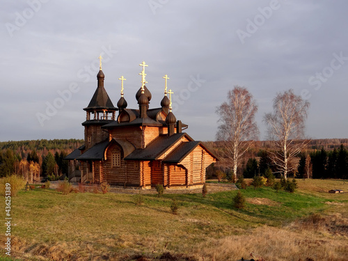 Church of All Saints Who Shone in the Siberian Land. Pilgrimage route from Verkhoturye to Merkushino. Sverdlovsk region. Russia