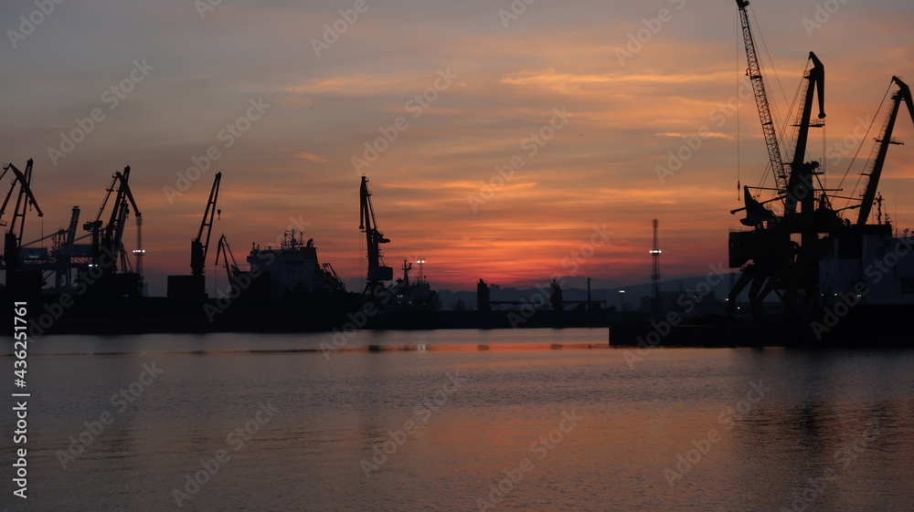 Obraz premium Port of Burgas